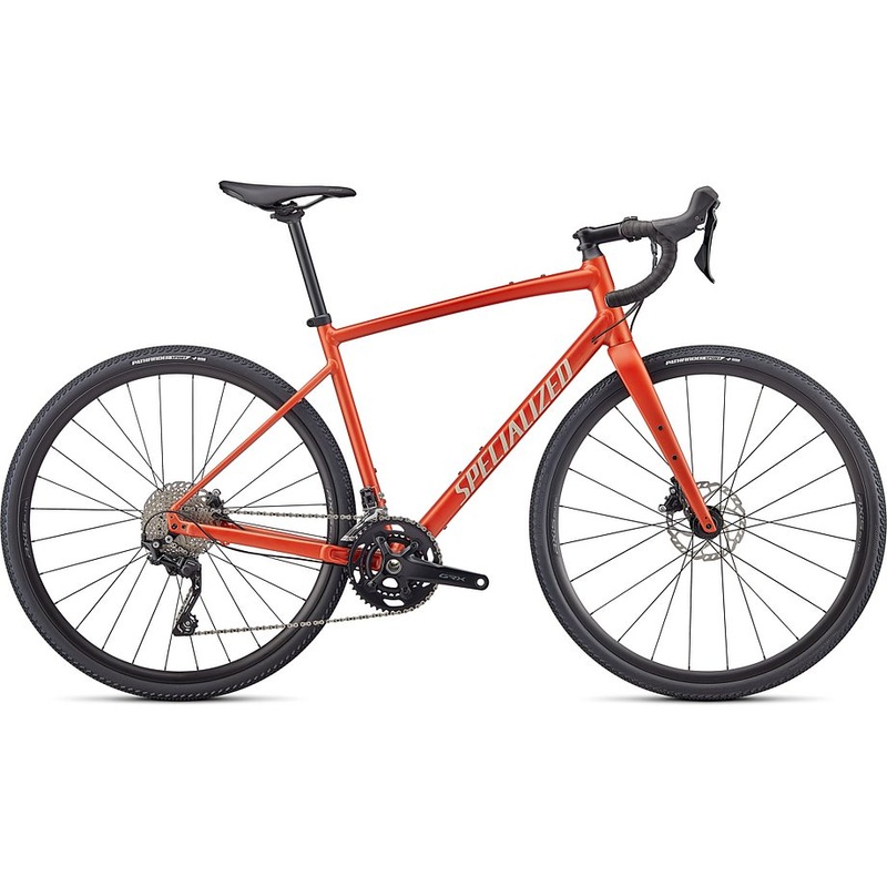 2024 Specialized diverge e5 elite bike satin redwood/gloss white/chrome/clean 58