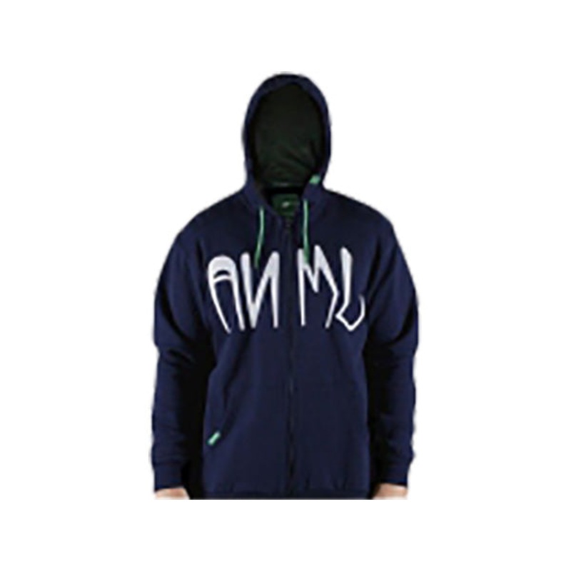 Animal Wythe Full-Zip Hoodie-Navy-Adult Small