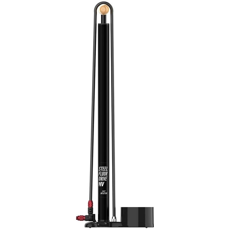 Lezyne Steel HV Floor Drive Pump – Flat Black