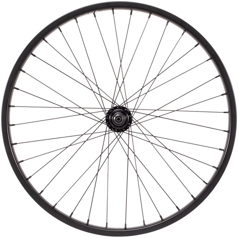 We The People Audio Front Wheel – 22″  3/8″ Female Bolt 36H Nylon Hubguards BLK