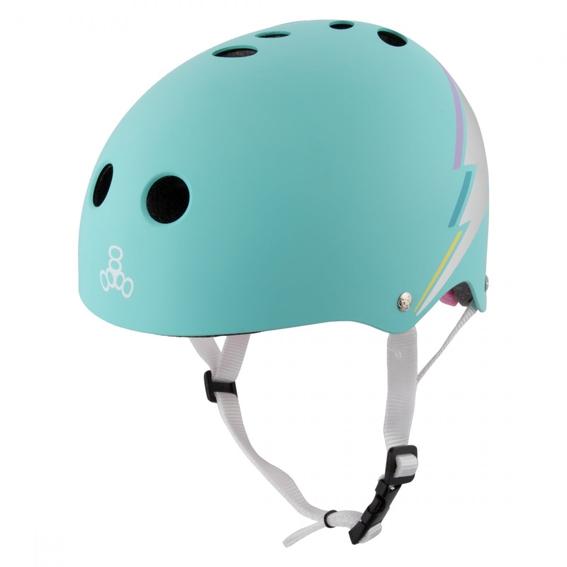 Bike Helmet Triple Eight The Certified Sweatsaver ABS-EPS Large/X-Large Teal Hologram