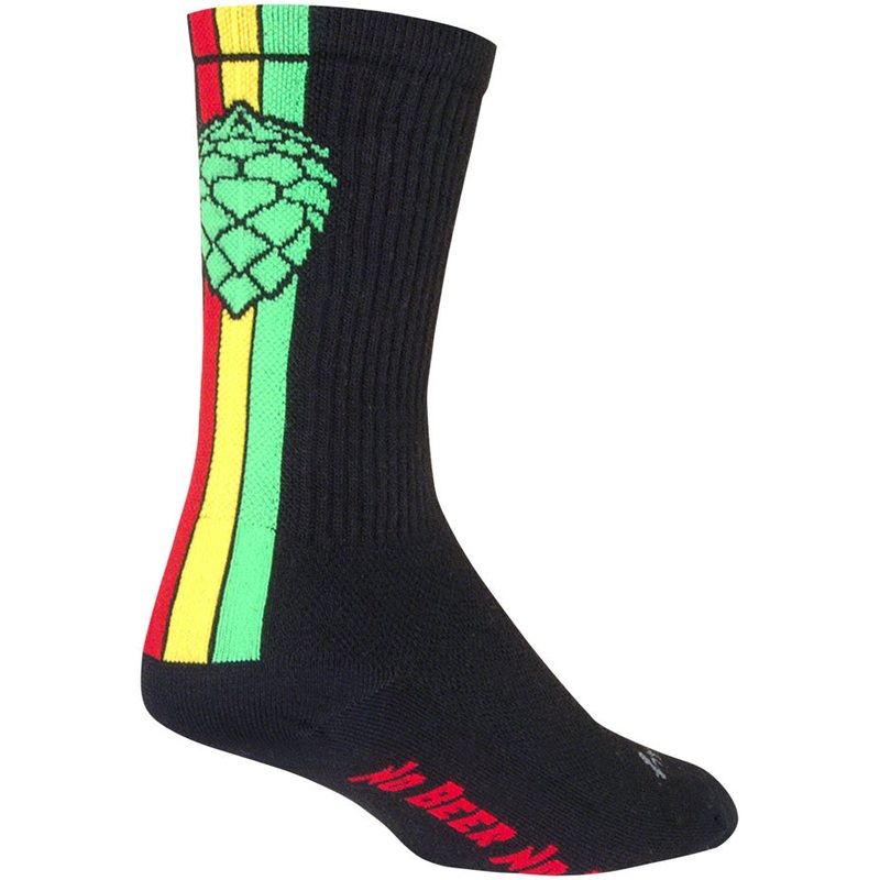 SockGuy Crew Hoppyness Socks – 6″ Black Large/X-Large