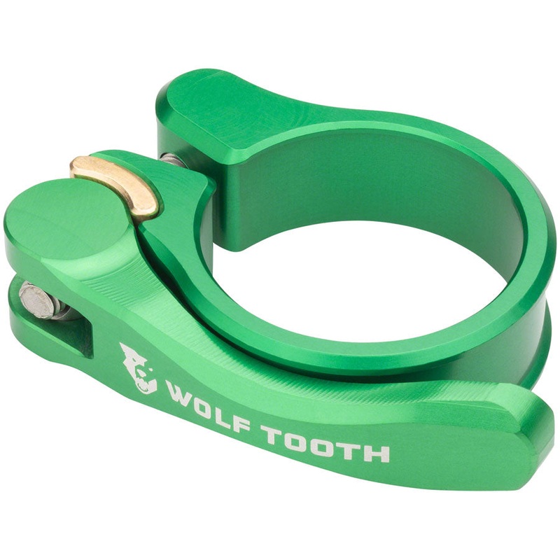 Wolf Tooth Components Quick Release Seatpost Clamp – 28.6mm, Green