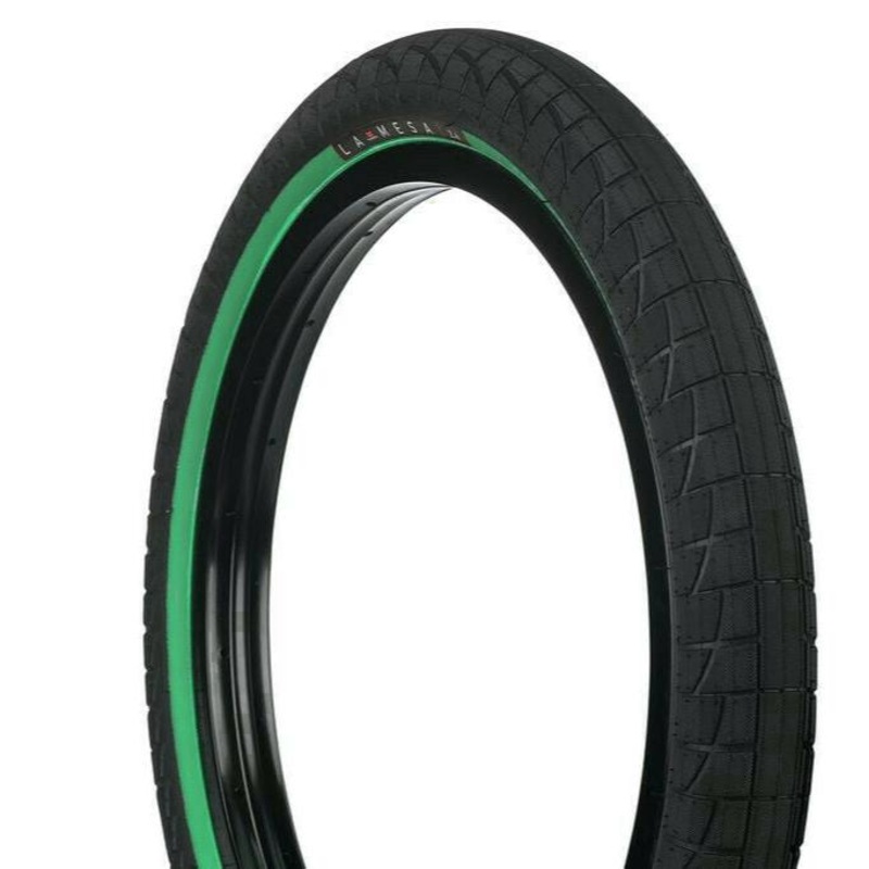 20×2.40 Haro LaMesa BMX Tire – Black w/ Teal Sidewall