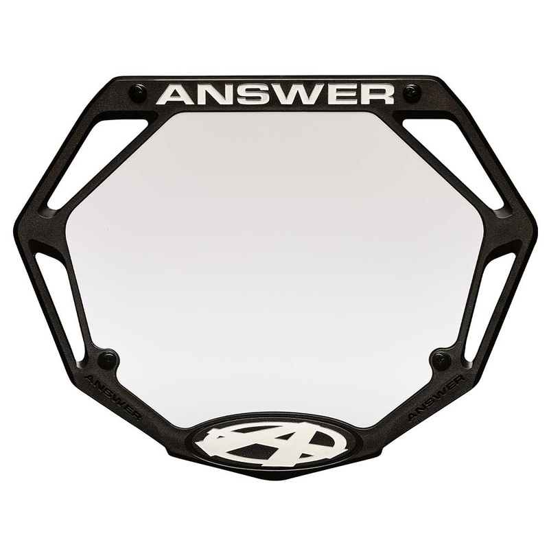 Answer BMX 3D Number Plate – Black