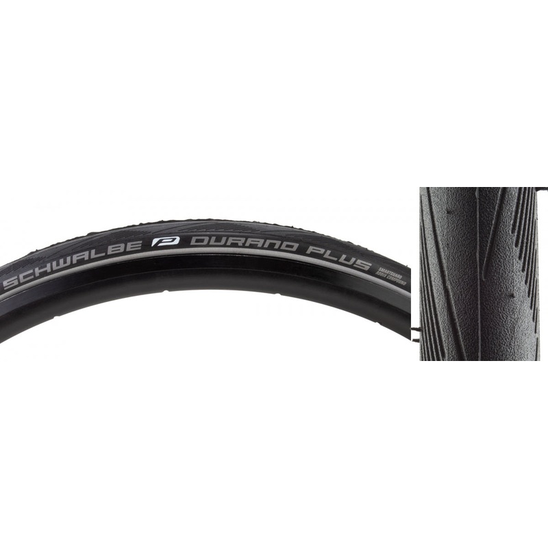 Tire Swb Durano Plus 700X28 Perf Twin Sm-Guard Black/Bk/Ref Addix Fold