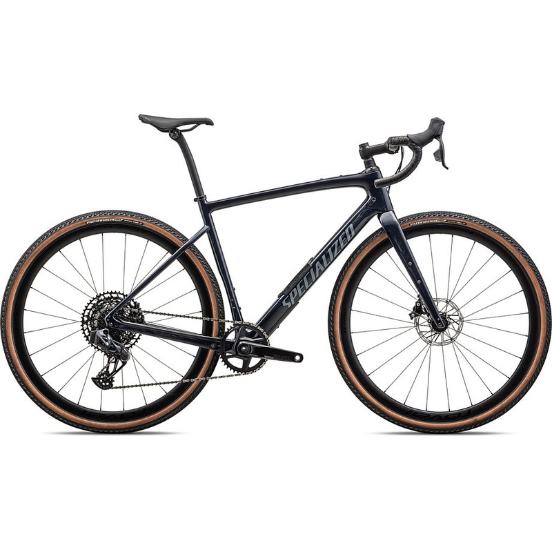 2024 Specialized diverge expert carbon bike gloss dark navy granite over carbon / pearl 56