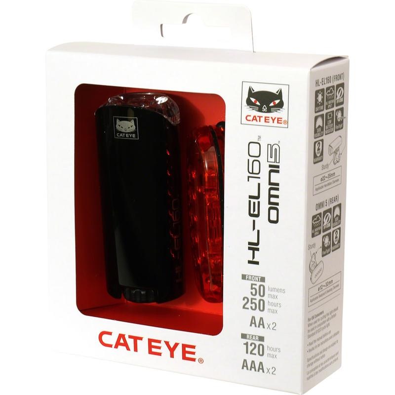 CatEye HL-EL160/Omni 5 Headlight/Taillight Set