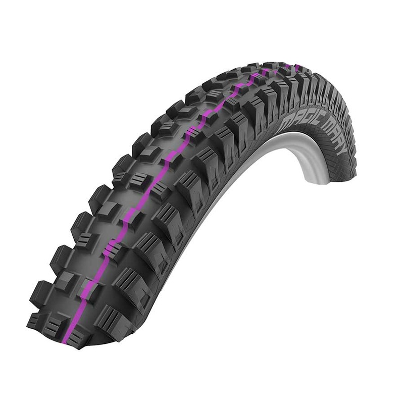 Schwalbe Magic Mary Addix Mountain Tire 27.5×2.50 Folding Tubeless Ready Addix Ultra Soft Super Downhill TL Easy Black
