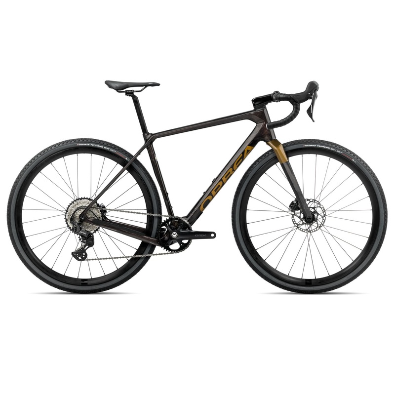 2025 Orbea TERRA M30TEAM 1X Gravel ROAD BIKE – Small, Cosmic Carbon View-Metallic Olive Green (Gloss)