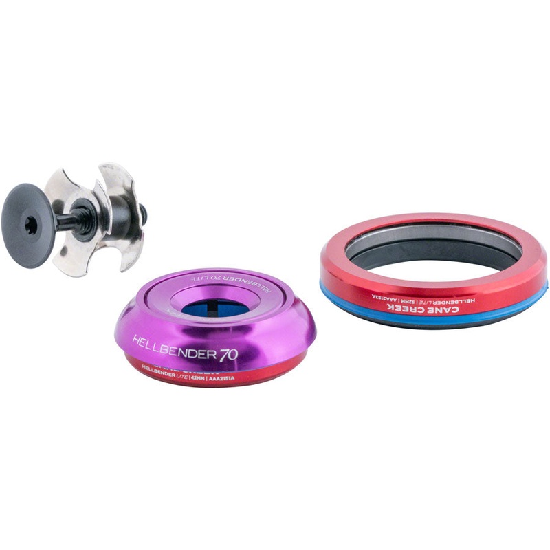 Cane Creek Hellbender 70 Lite Headset – IS42/28.6/H9 Upper | IS52/40 Lower Tapered Purple