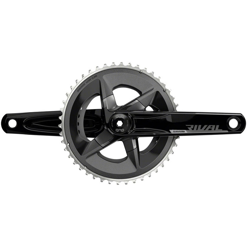 SRAM Rival AXS Crankset – 165mm 12-Speed 46/33t 107 BCD DUB Spindle Interface BLK D1