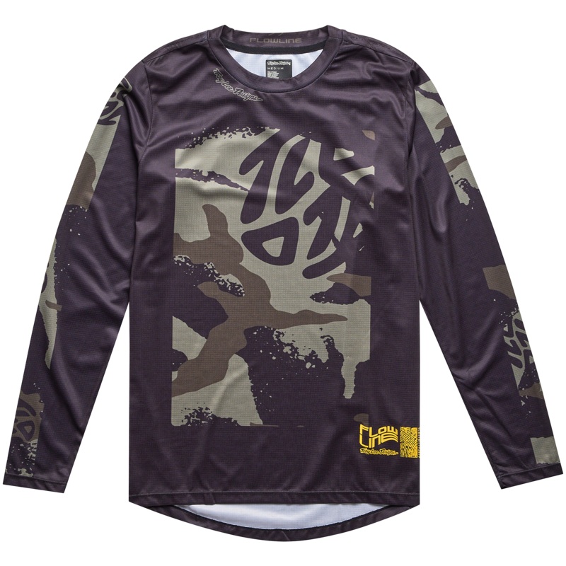 Troy Lee Designs Flowline Long Sleeve MTB Jersey – Confined – Black