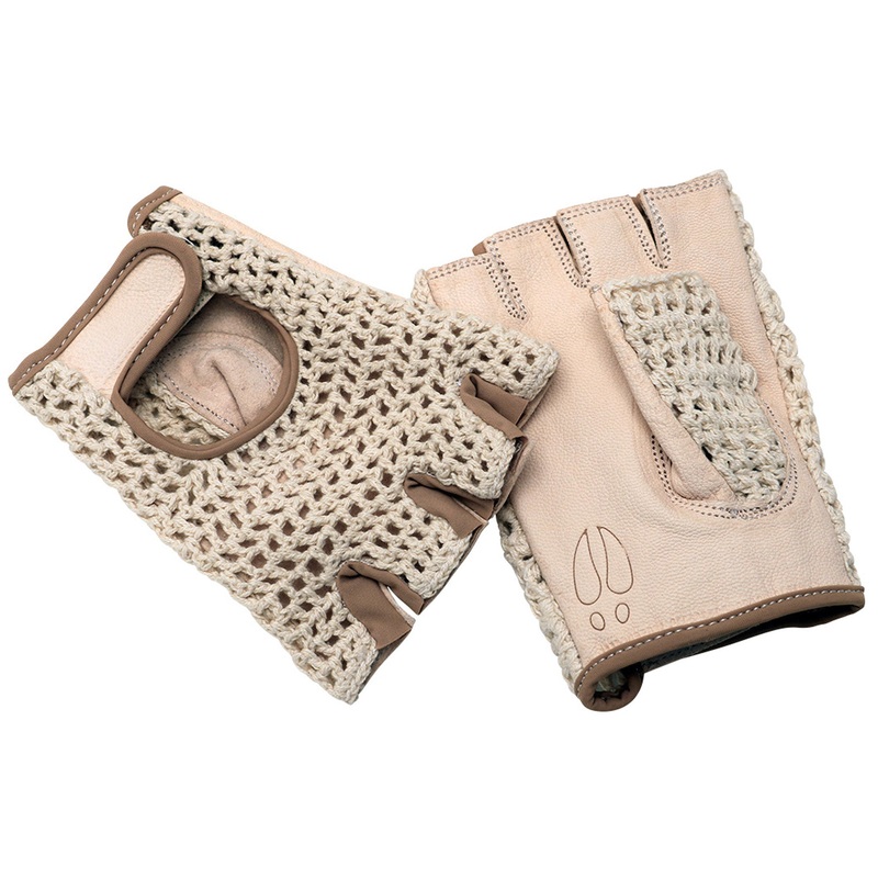 Premium Cardiff G.O.A.T. Cycling Gloves  Vegetable Tanned Goat Leather, Organic Cotton Back, Light Tan, Multiple Sizes, Enhanced Grip & Natural Feel