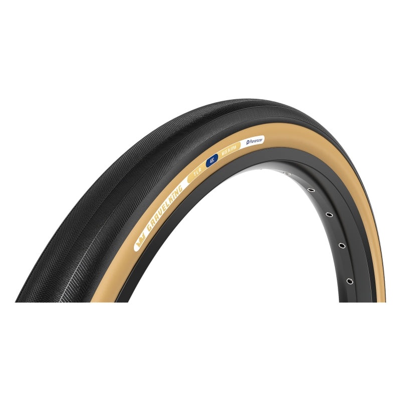 Panaracer GravelKing Slick Tire – 650b x 38 / 27.5 x 1.50 Tubeless Folding BLK/Brown