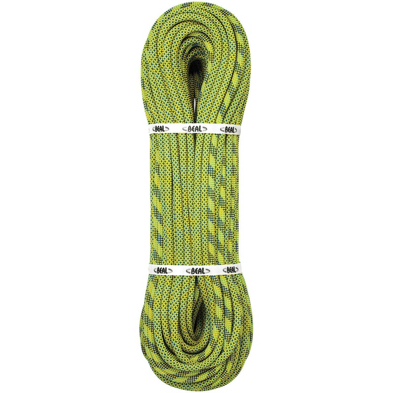 Beal Booster Unicore 9.7mm x 60m Single Rope – Anis Green, Intensive Line with Safe Coating