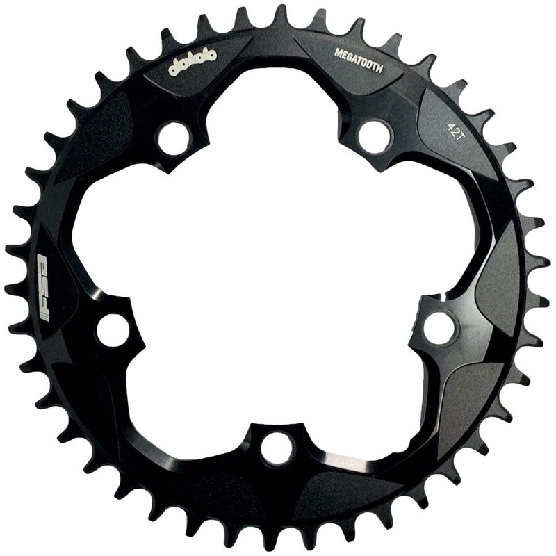 FSA Super Road Megatooth Chainring 38t 110 BCD 5-Bolt 1×11-Speed Aluminum Black
