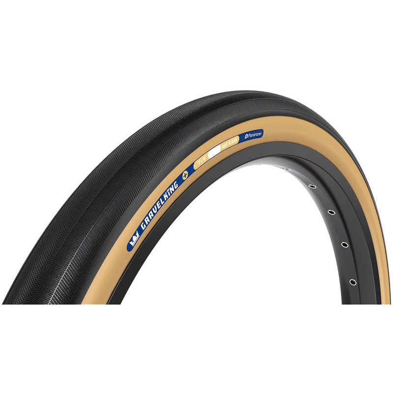 Panaracer GravelKing Slick Plus Tire – 700 x 30, Tubeless, Folding, Black/Brown RF730-GK-P-D2