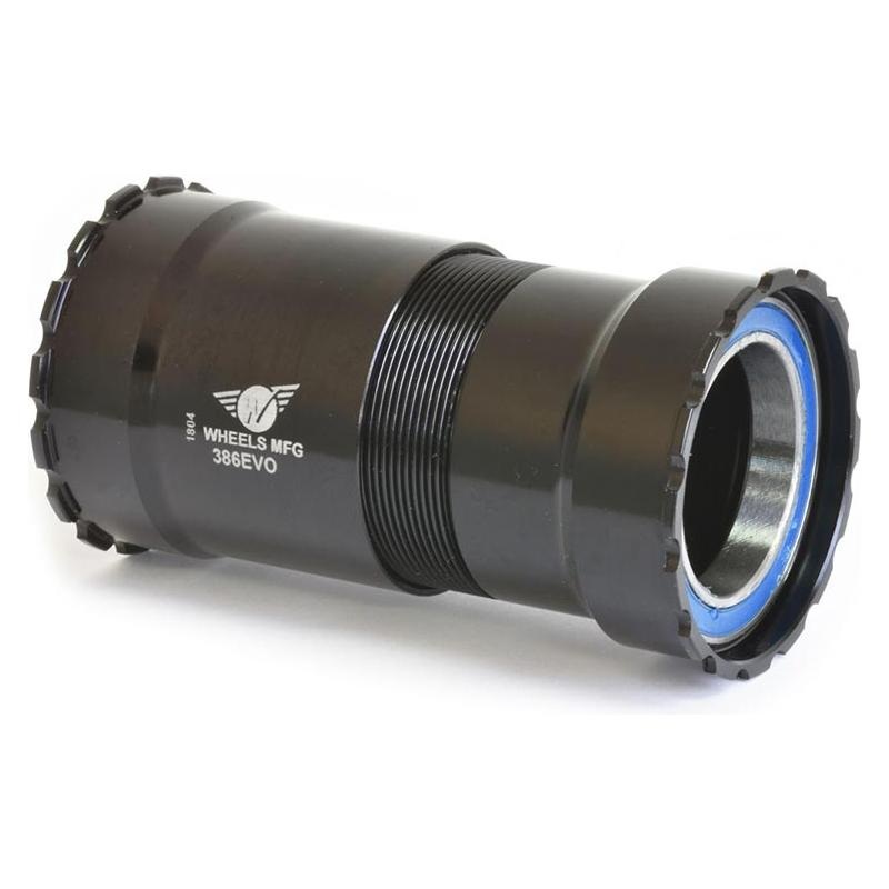Wheels Manufacturing 386EVO Thread-Together Bottom Bracket – DUB Spindle ABEC-3 Bearing Black