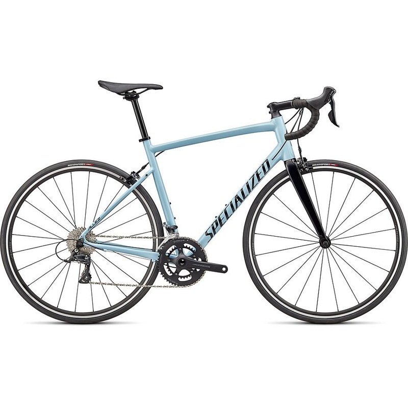 2022 Specialized allez e5 sport bike gloss arctic blue/tarmac black 49