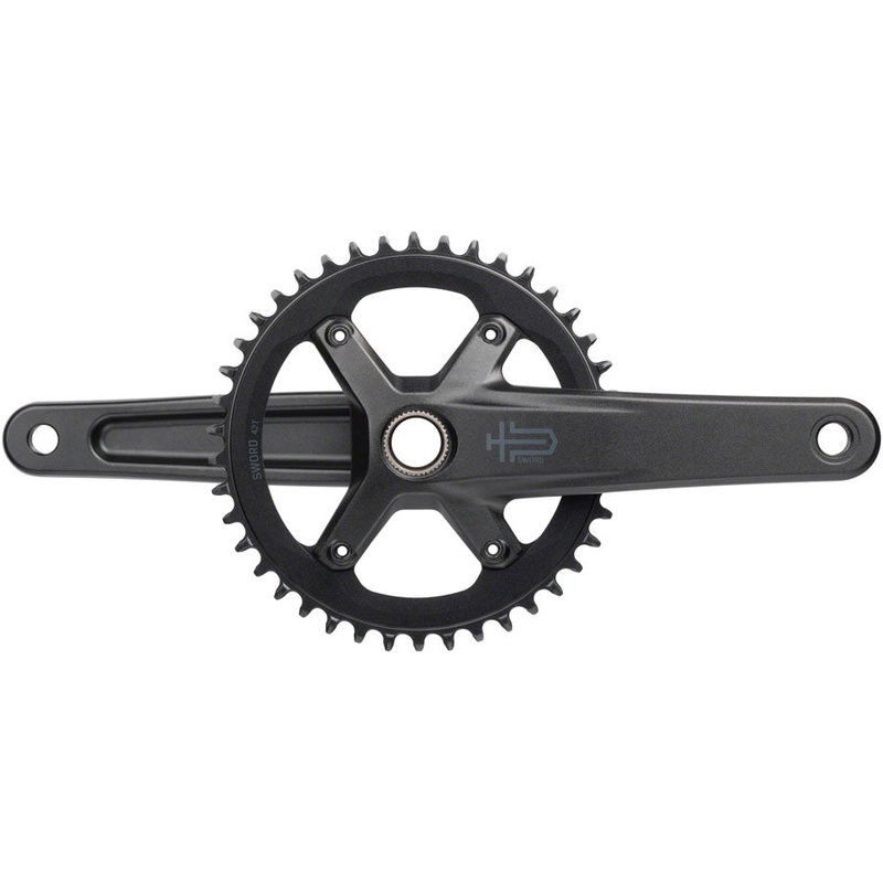 microSHIFT Sword 1x Crankset – 172.5mm 10-Speed 42t 110 Asym BCD  24mm Spindle BLK