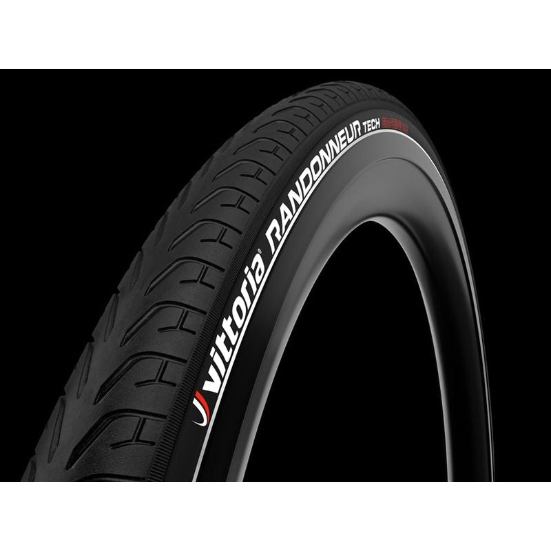 Vittoria Randonneur Tech Tire – 700 x 28 Clincher Wire Black/Reflective G2.0