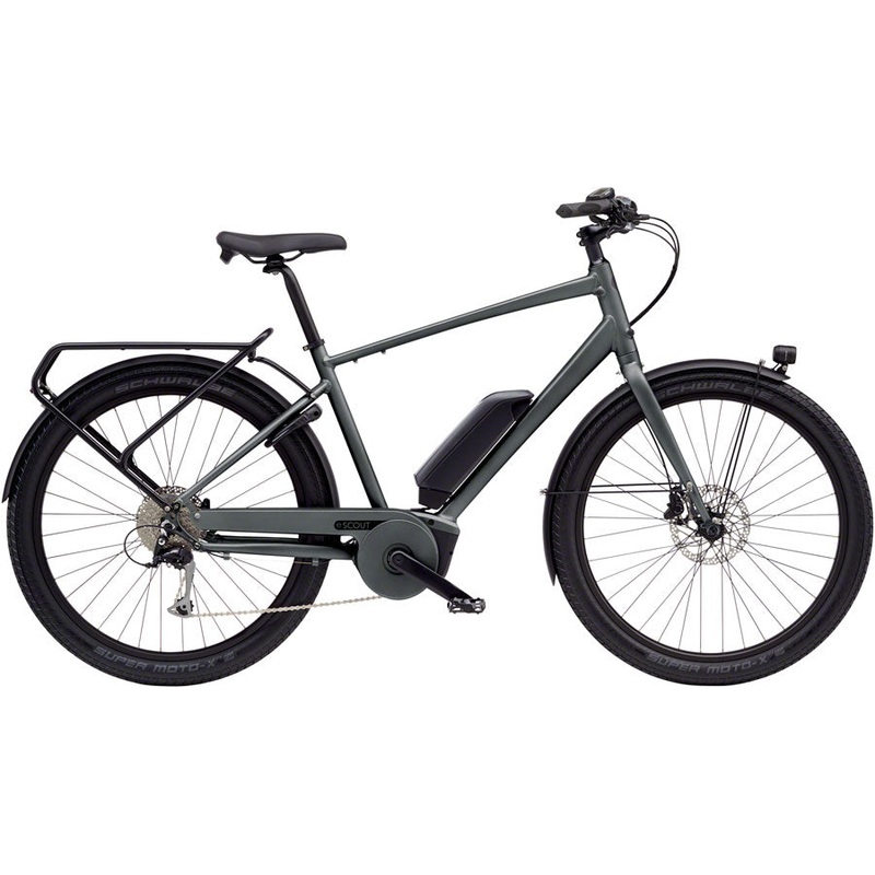 Benno eScout Class 3 Etility Ebike – Bosch Performance Line Sport, 400Wh, Matte Graphite Gray, Large
