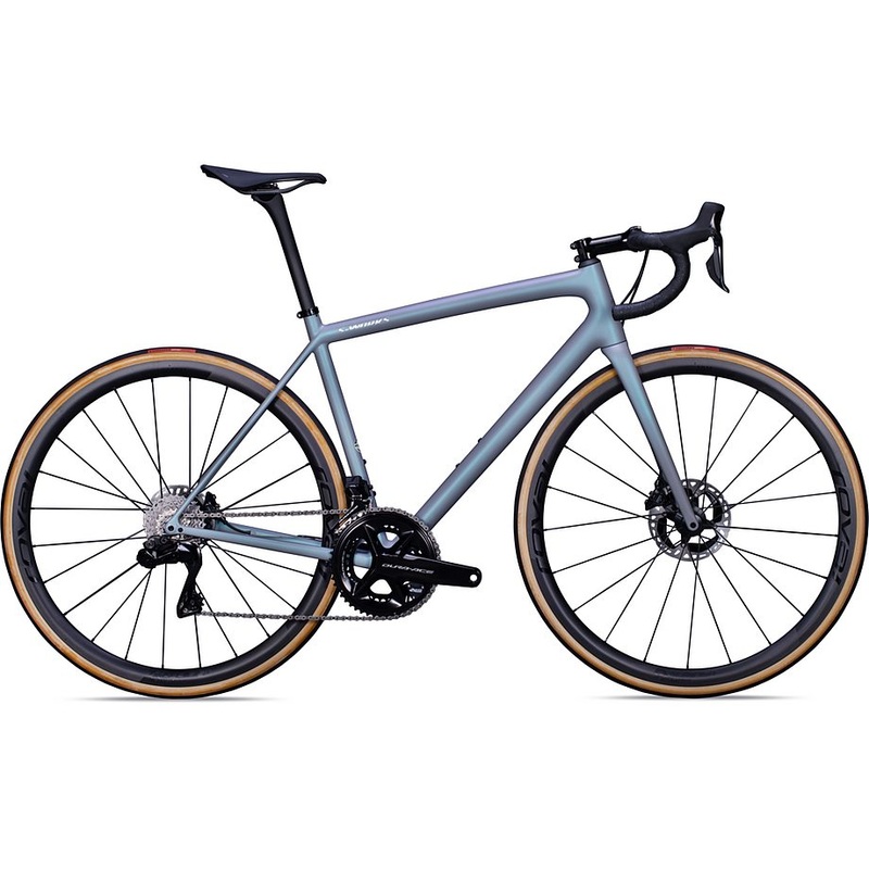 2022 Specialized aethos S-Works di2 bike cool grey/chameleon eyris tint/brushed chrome 52