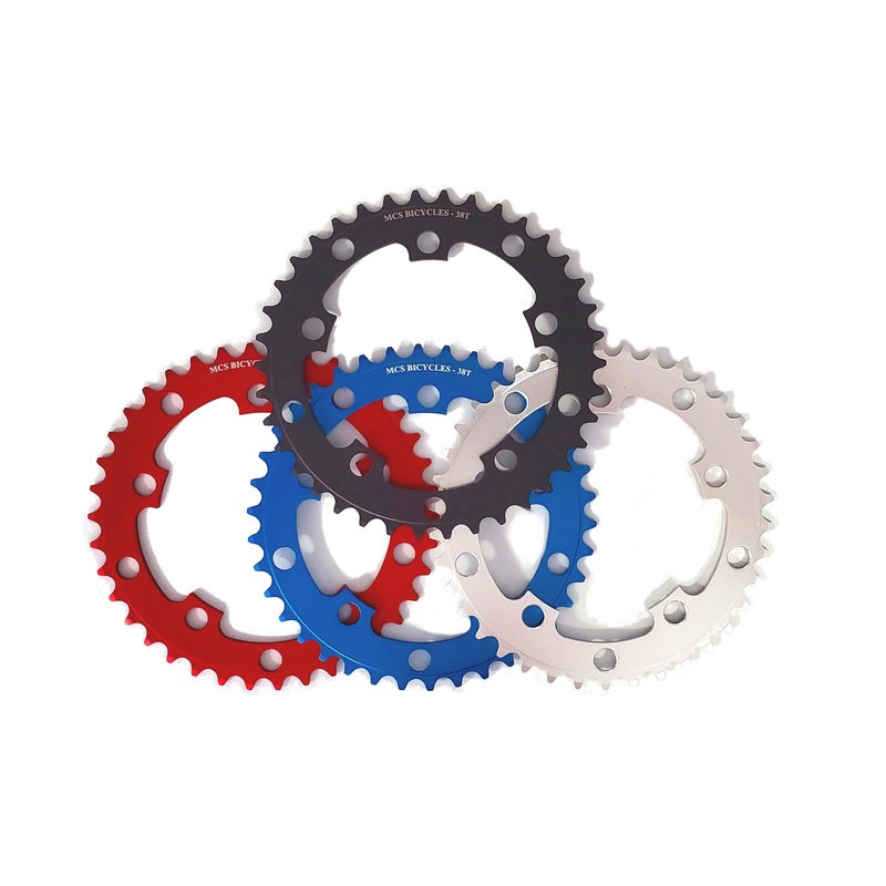 MCS 40t BMX Chainring – Red – 110mm/130mm 5-bolt – USA Made