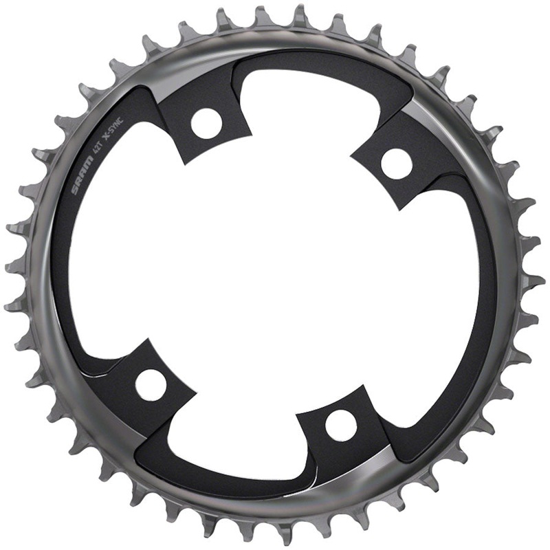 SRAM 46 Tooth 107mm BCD x 4-Bolt 1×12-Speed X-Sync Chainring Polar Gray