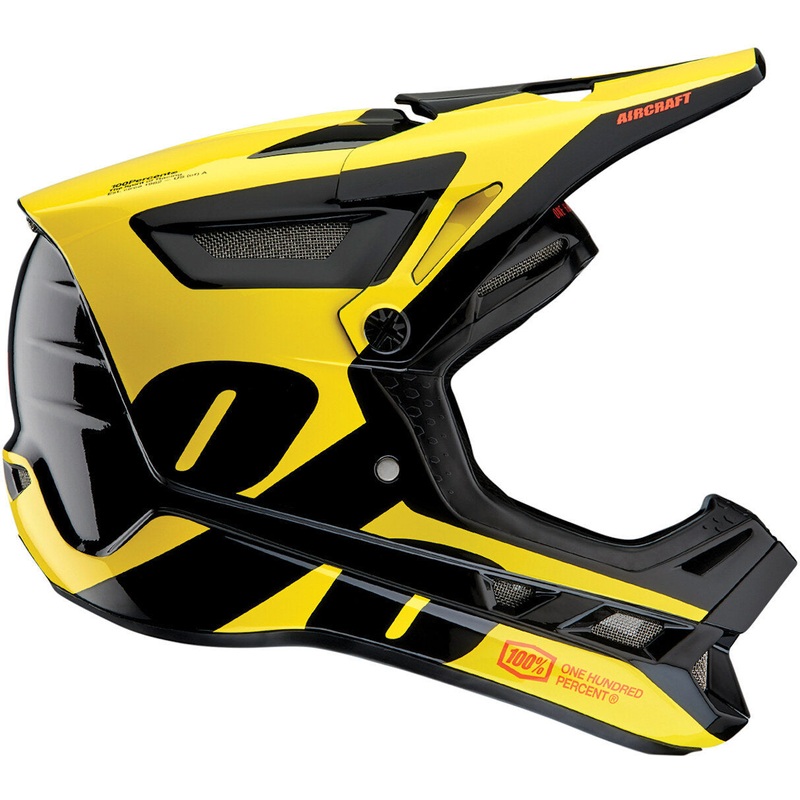 100% Aircraft Composite Helmet Ltd – Neon Yellow – 2022