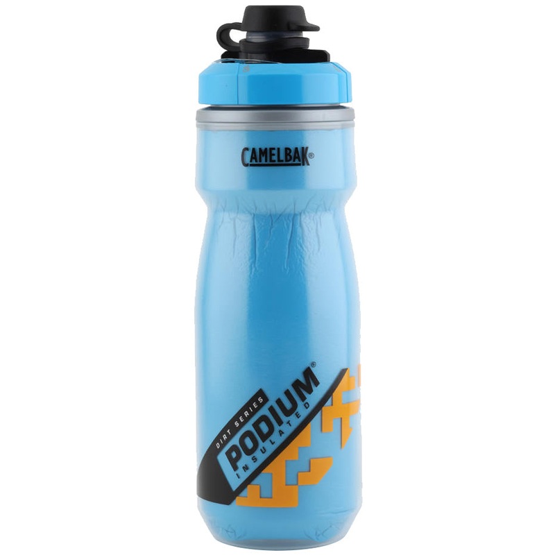 Camelbak Podium Chill Dirt Insulated Water Bottles  21oz, BPA-Free, Mud Cap, Antimicrobial, Easy-Squeeze, Leakproof, Durable Cycling Hydration Gear