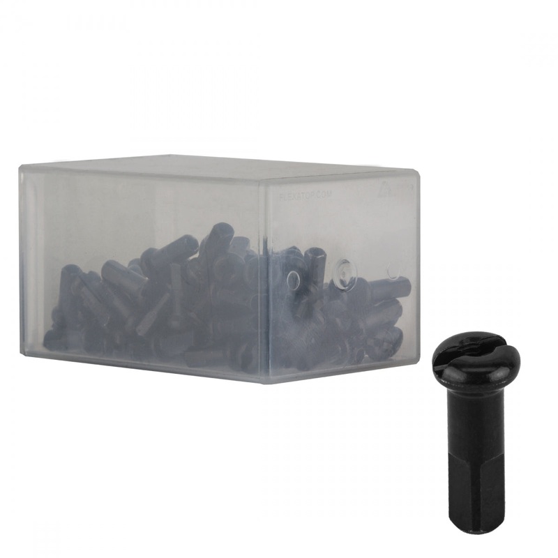 Dt Swiss DT Swiss Spoke Nipples 2.0mm 14mm Black Brass Construction, Box of 100
