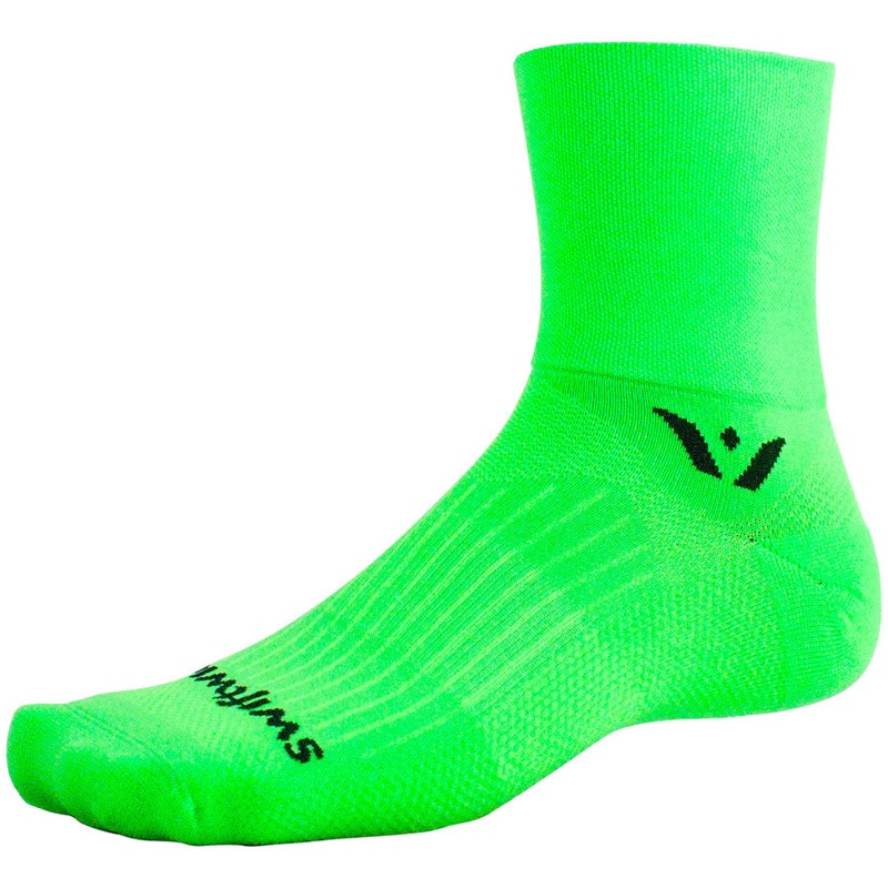 Swiftwick Aspire Four Socks – 4″ Lime Green Small