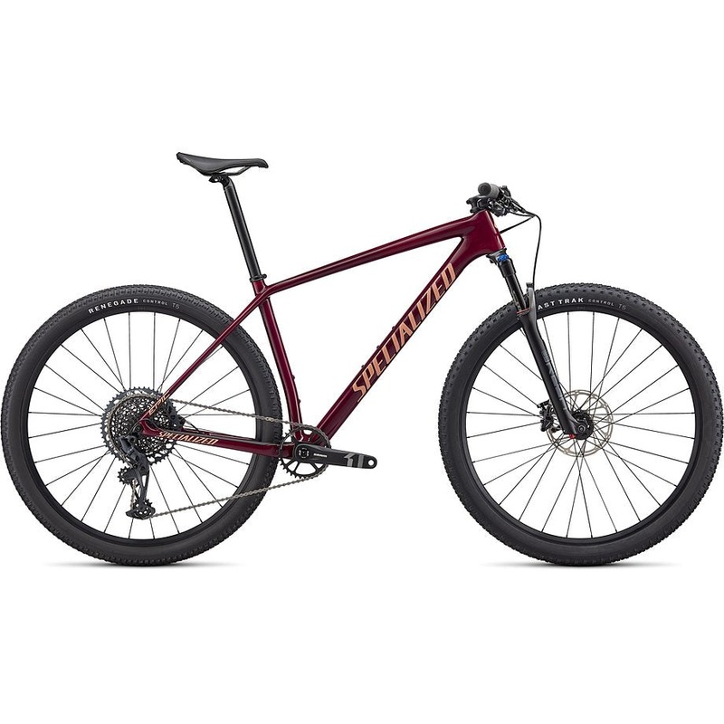 2022 Specialized epic ht comp bike gloss maroon / ice papaya s