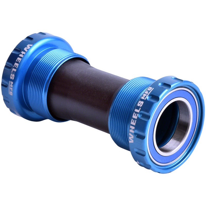Wheels Manufacturing BSA Bottom Bracket – Shimano Hollowtech II Spindle, ABEC 3, Teal