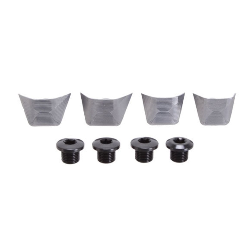 absoluteBLACK Crank Bolts and Covers – For Dura-Ace 9100 Cranks, Gray