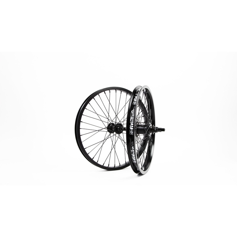 18″ FIT FREECOASTER WHEELSET 36 HOLE 3/8″ SEALED FRONT, 14MM SEALED REAR FREECOASTER 9T RHD ALL BLACK