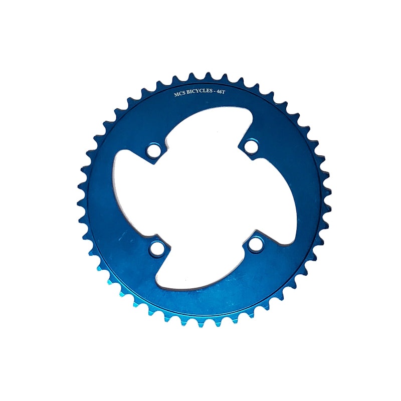 MCS 38t BMX Chainring – Blue – 104mm 4-bolt – USA Made