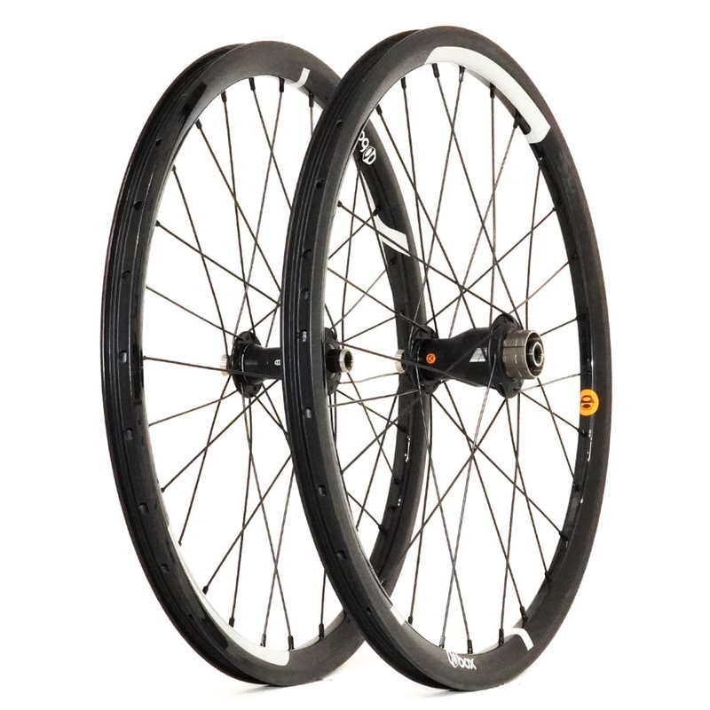 Box One Stealth Carbon Mini/Expert BMX Race Wheelset-20×1 1/8″