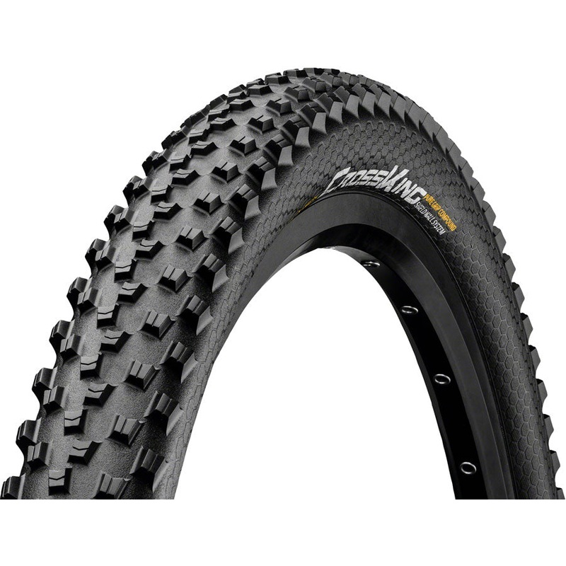 Continental Cross King Tire – 29 x 2.20, Tubeless, Folding, Black, PureGrip, ShieldWall System, E25