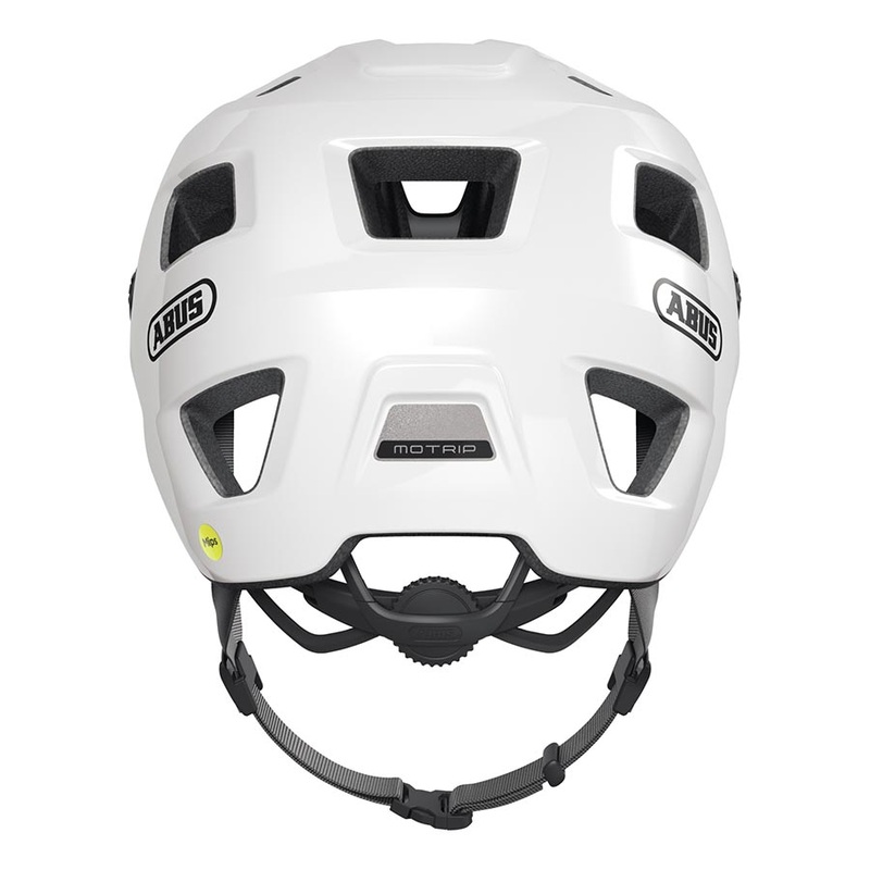 Mountain Bike Helmet Abus MoTrip MIPS M 52 – 58cm, Shiny White