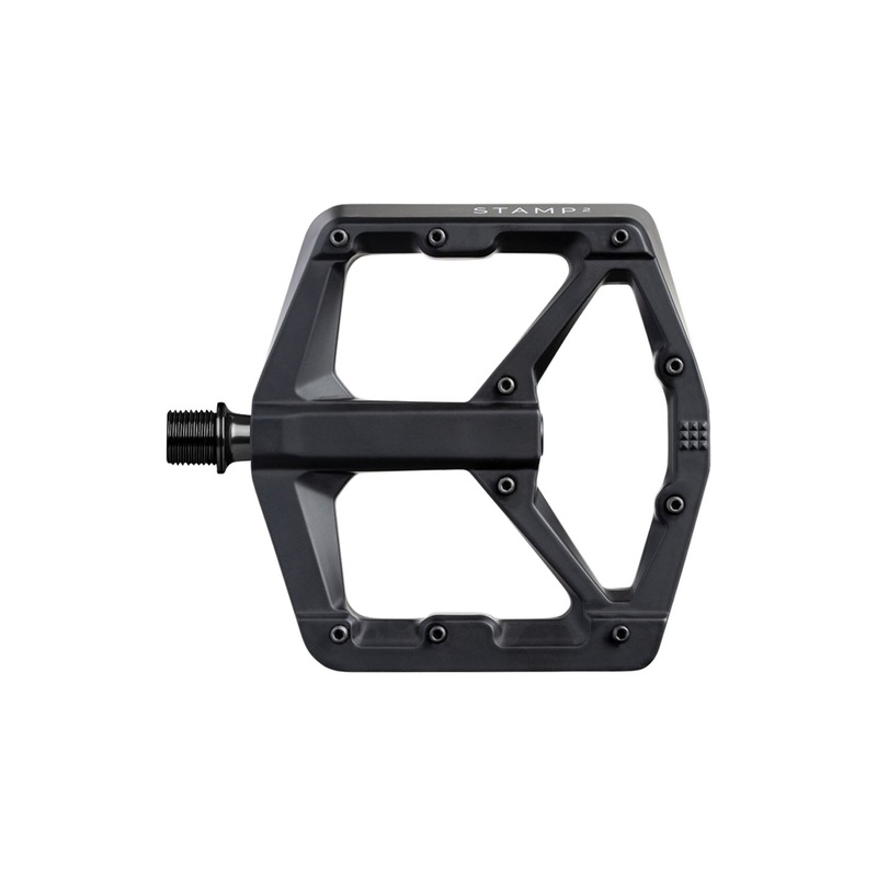 Crankbrothers Stamp 2 Pedals – Platform, Aluminum, 9/16″, Black, Large