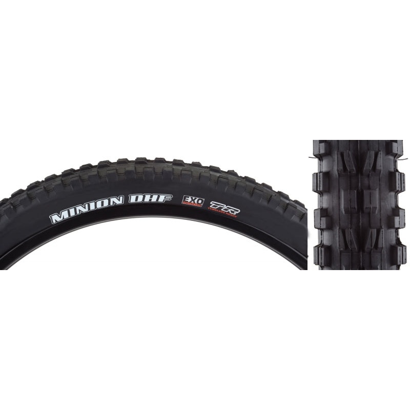 Maxxis Minion DHF Tire – 29 x 2.6 Tubeless Folding Black 3C Maxx Terra EXO