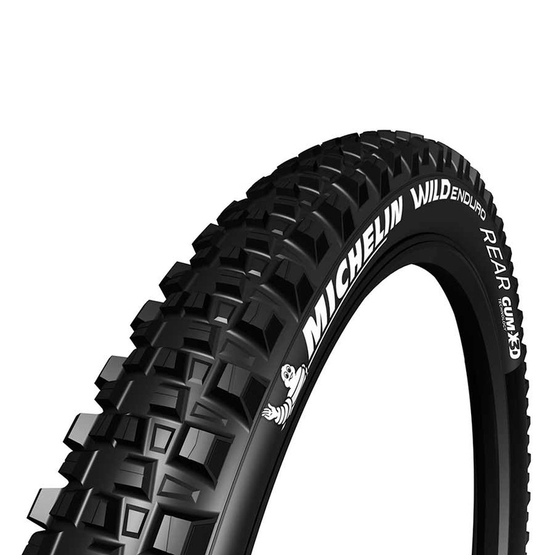 Michelin Wild Enduro Rear Tire, 27.5”x2.80, Folding, Tubeless Ready, GUM-X, GravityShield, 3x33TPI, Black 5140