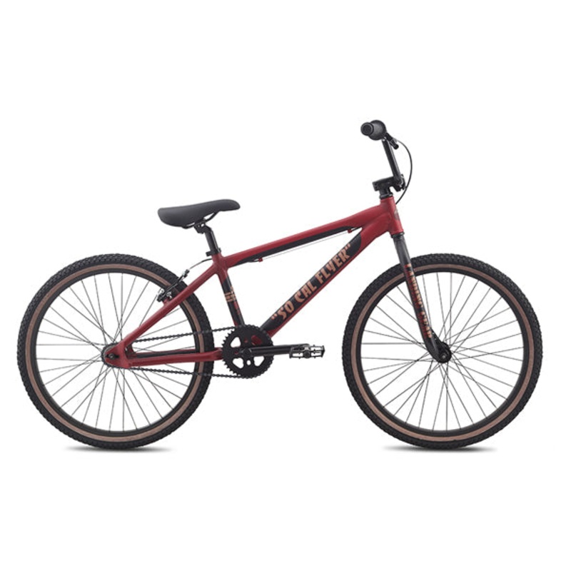 SE Racing So Cal Flyer BMX Bike-24″-Matte Red