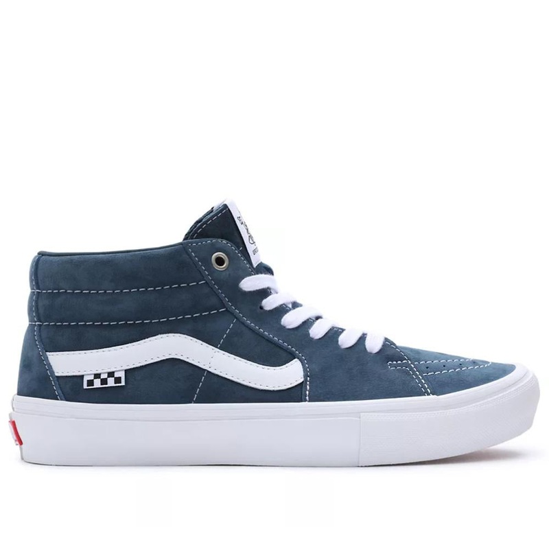 Vans Skate Grosso Mid Pig Suede – Blue/White