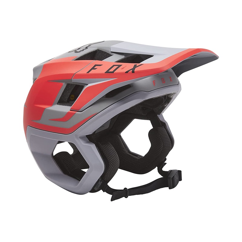 Fox Racing Dropframe Pro MTB Helmet – Sideswipe – Light Gray – 2021