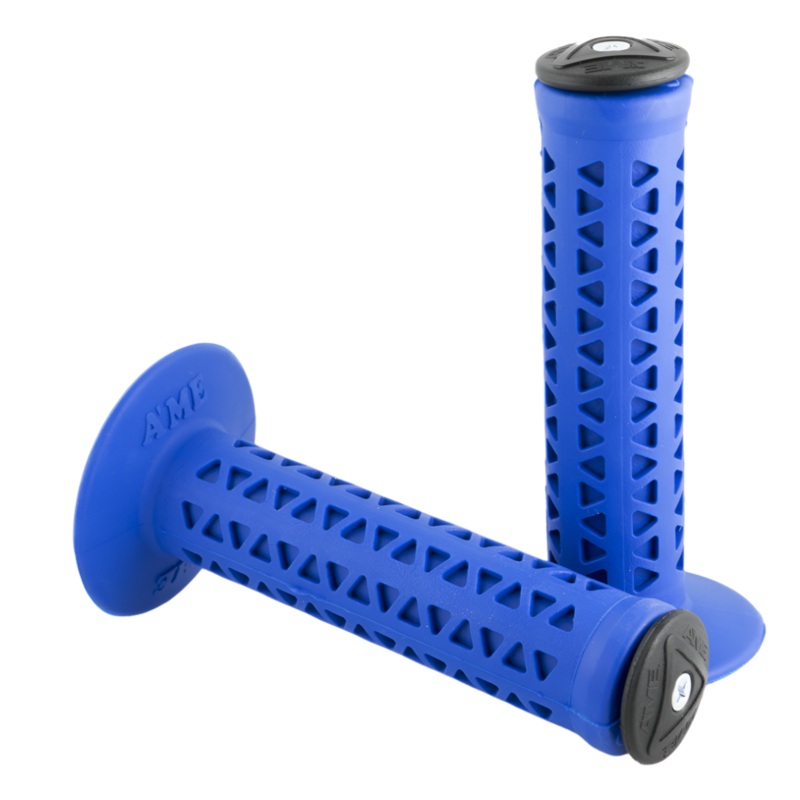 AME Unitron 702 retro BMX grips – Flanged – Blue