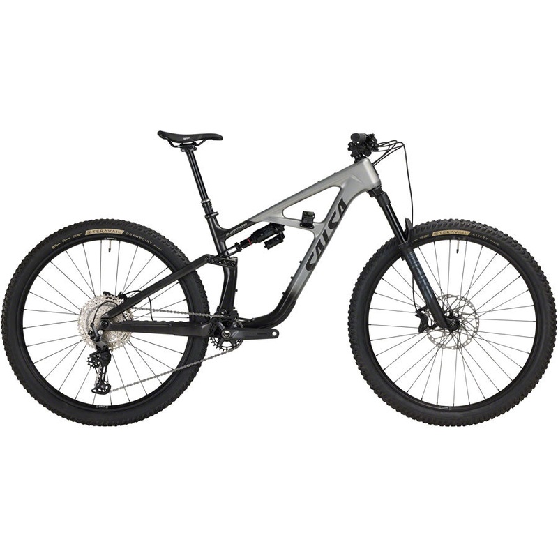 Salsa Blackthorn 125 C Deore 12 Bike – 29″, Carbon, Coffee Black /Smoke, Small